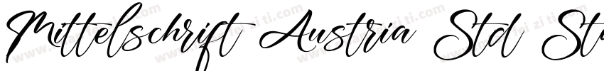 Mittelschrift Austria Std Standard字体转换